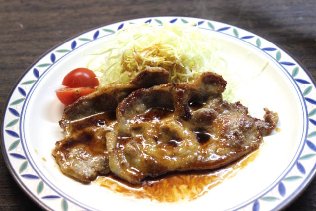 豚肉の甘醤油焼き,小麦アレルギー対策
