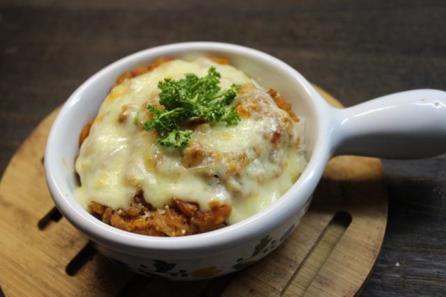 手作りミートソースドリア